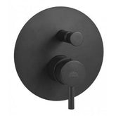 RUBINETTO MISCELATORE MONOCOMANDO INCASSO DOCCIA 2 USCITE NERO OPACO SERIE LIGHT